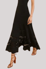Ulla Johnson - Annisa Eyelet Skirt - NOIR