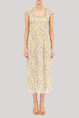 Ulla Johnson - Calliope Silk Midi Dress - DAFFODIL
