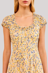 Ulla Johnson - Calliope Silk Midi Dress - DAFFODIL