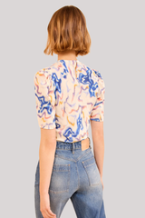 Ulla Johnson - Corine Ss Silk Top - PRISM