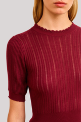 Ulla Johnson - Gemma Puff Sleeve Top - CLARET
