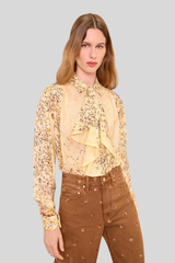 Ulla Johnson - Gesture Long Sleeve Silk Blouse - FORSYTHI