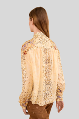 Ulla Johnson - Gesture Long Sleeve Silk Blouse - FORSYTHI
