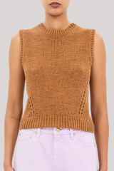 Ulla Johnson - Priscilla Knit Top - UMBER