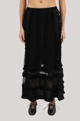 Ulla Johnson - Vivian Knit Midi Skirt - NOIR