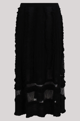 Ulla Johnson - Vivian Knit Midi Skirt - NOIR