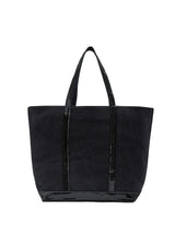 Vanessa Bruno - Linen and Sequins Large Cabas Tote - NOIR