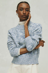 White + Warren - Cashmere Air Spun Crewneck - BLDUSMAR