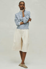 White + Warren - Cashmere Air Spun Crewneck - BLDUSMAR