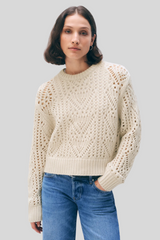 White + Warren - Cashmere Blend Crewneck Sweater - IVORY