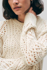 White + Warren - Cashmere Blend Crewneck Sweater - IVORY