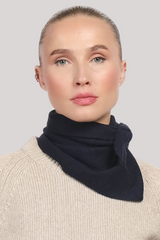 White & Warren - Cashmere Neckerchief - DEEPNAVY