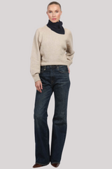 White & Warren - Cashmere Neckerchief - DEEPNAVY