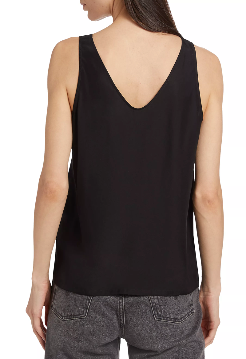 ATM - Matte Silk Charmeuse Cami - BLACK