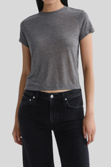Agolde - Adine Shrunken Tee - GREYHEAT