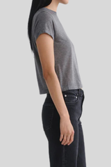 Agolde - Adine Shrunken Tee - GREYHEAT