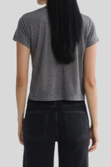 Agolde - Adine Shrunken Tee - GREYHEAT