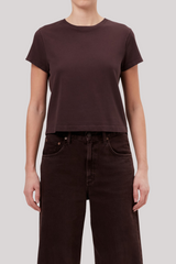Agolde - Adine Shrunkens Tee - ROOT