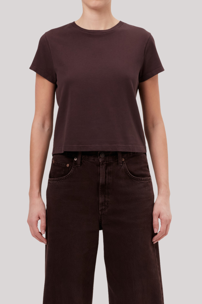 Agolde - Adine Shrunkens Tee - ROOT
