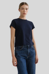Agolde - Adine Shrunkn Tee - STORM
