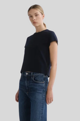 Agolde - Adine Shrunkn Tee - STORM