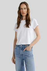 Agolde - Adine Shrunkn Tee - WHITE