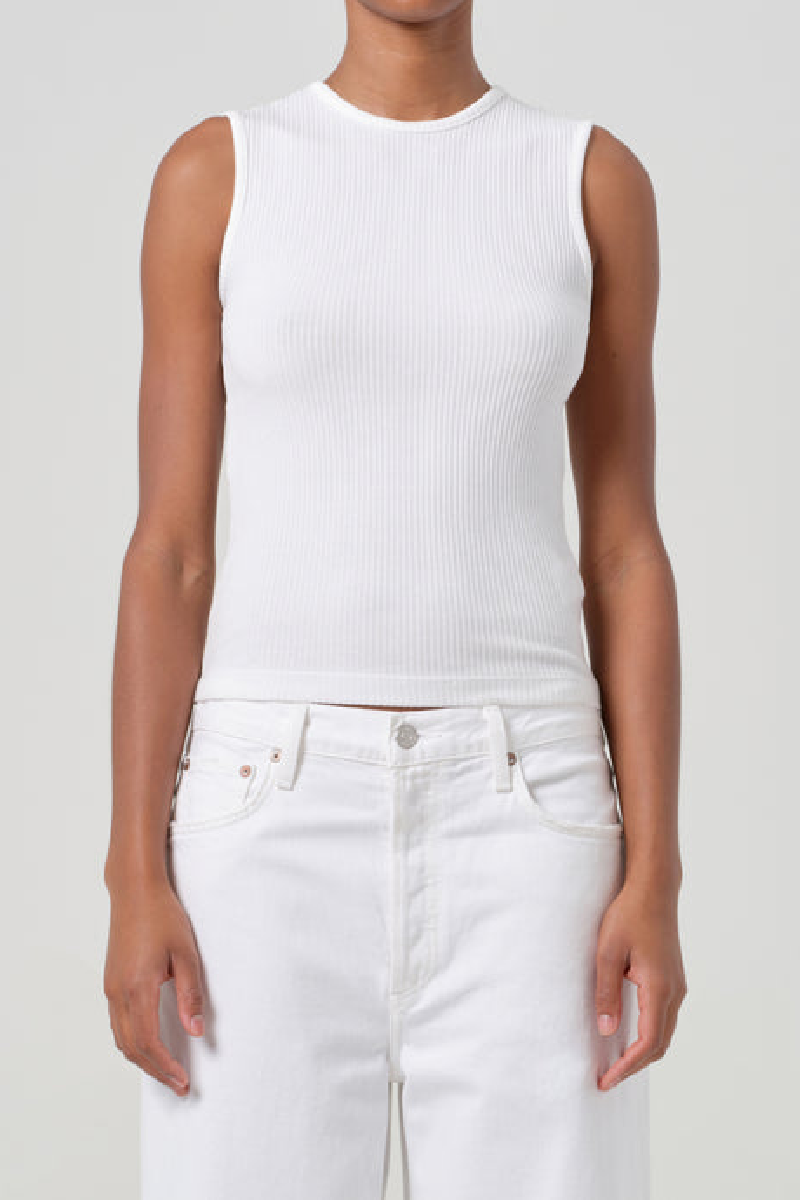 Agolde - Binx Tank - WHITE