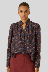 Alix of Bohemia - Artemis Indigo Kilim Shirt - DARKBLUE