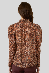 Alix of Bohemia - Artemis Leopard Trek Shirt - MEDBROWN