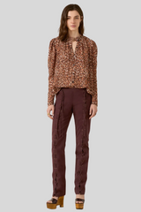 Alix of Bohemia - Artemis Leopard Trek Shirt - MEDBROWN