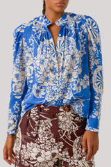 Alix of Bohemia - Artemis Royal Spoke Shirt - MEDBLUE
