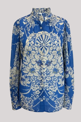 Alix of Bohemia - Artemis Royal Spoke Shirt - MEDBLUE