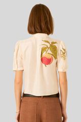 Alix of Bohemia - Chance Four Fruit Silk Shirt - OFFWHITE