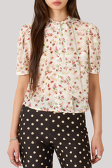 Alix of Bohemia - Chance Wild Garden Shirt - WHITE