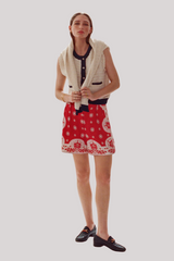 Alix of Bohemia - Ilias Captain Crochet Vest - WHITECAP