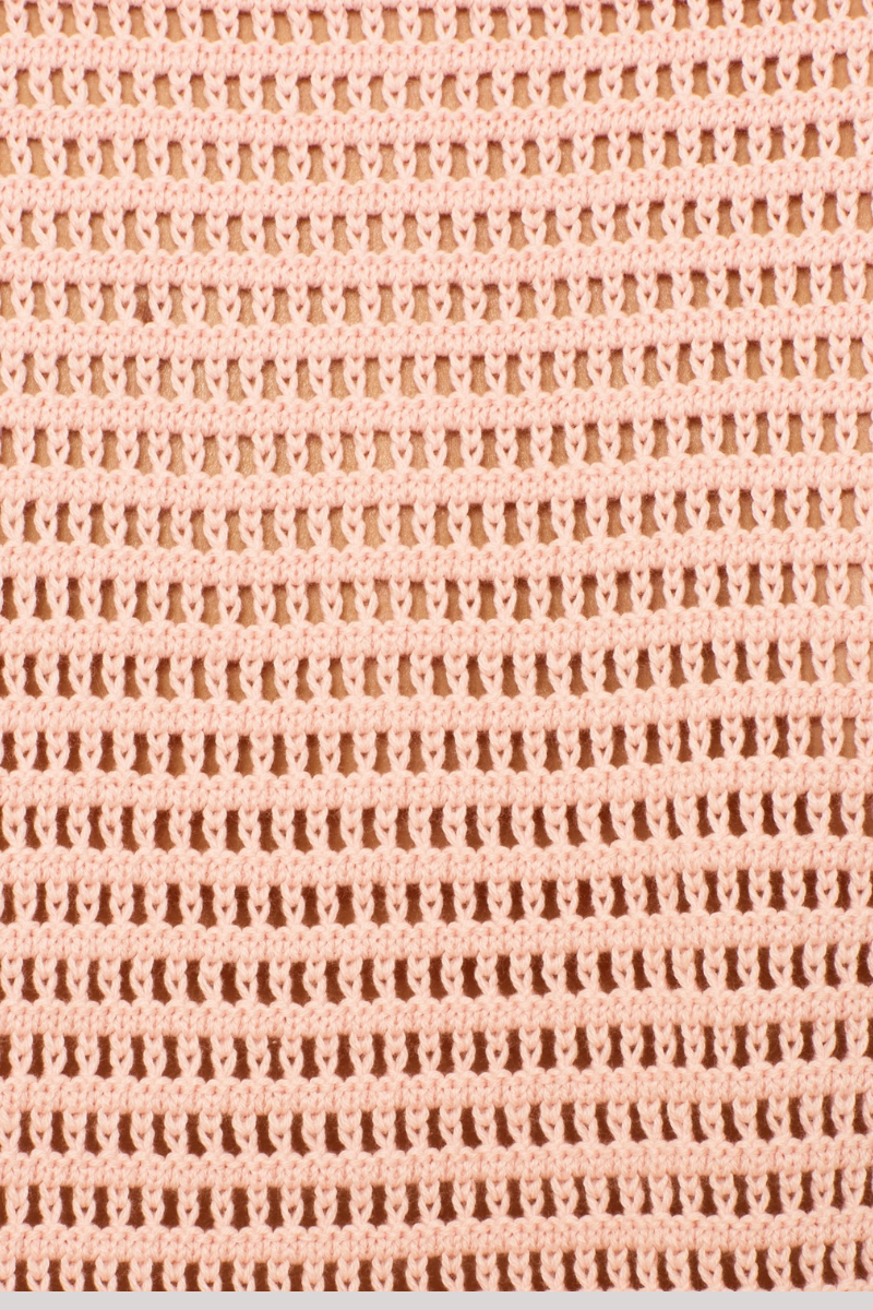 Alix of Bohemia - Lessi Blush Crochet Top - PINKBLSH