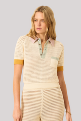 Alix of Bohemia - Lessi Sorbet Crochet Top - WHTSORBT