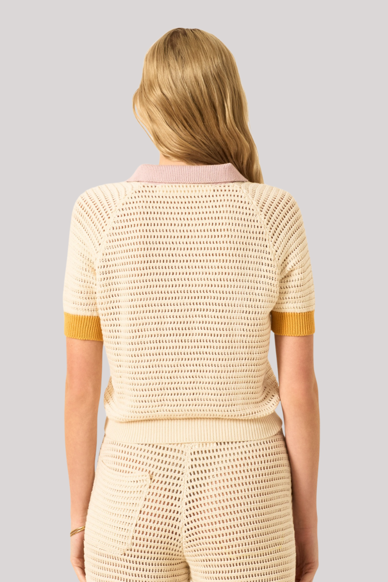 Alix of Bohemia - Lessi Sorbet Crochet Top - WHTSORBT