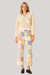 Alix of Bohemia - Liza Sorbet Crochet Top - WHTSORBT
