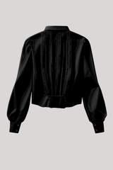 Alix of Bohemia - Ryland Nox Silk Shirt - BLACK