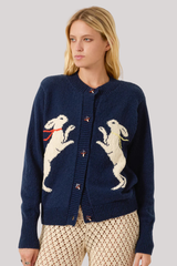 Alix of Bohemia - Sammi Midnight Hare Cardigan - DARKBLUE