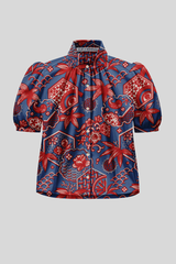 Alix of Bohemia - Winn Delft Hive Shirt - MEDBLUE