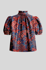 Alix of Bohemia - Winn Delft Hive Shirt - MEDBLUE