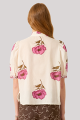 Alix of Bohemia - Winn Fuchsia Poppy Shirt - OFFWHITE