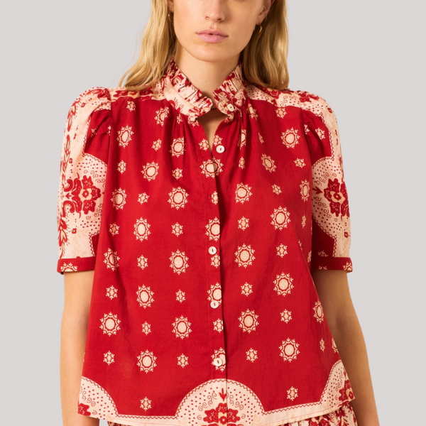 Alix of Bohemia - Winn Lava Bandana Shirt
