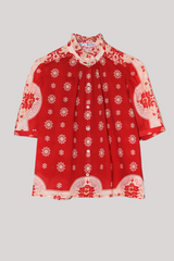 Alix of Bohemia - Winn Lava Bandana Shirt - REDLAVA