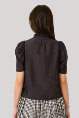 Alix of Bohemia - Winn Pressed Daisy Shirt - BLACK