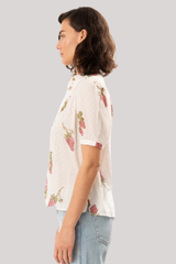 Alix of Bohemia - Winnie Strawberry Dot Shirt - OFFWHITE