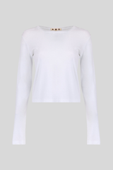 Amo - Jade Long Sleeve Tee - WHITE
