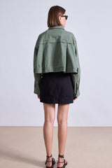 Apiece Apart - Cropped Trapeze Jacket - THYME